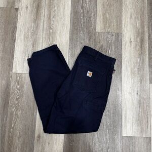 Carhartt Men's Dark Blue Canvas jeans